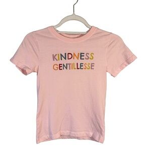 Toys “R” Us Pink Kids T-Shirt with Kindness Graphic Print Size M Casual Positive